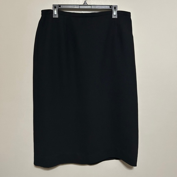 Laura Scott Women's Black Pencil Skirt 18 Career Office Business Formal Lined - Picture 1 of 8